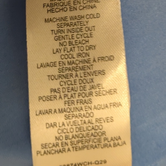 Wayf Blue Sleeveless Button-Down Dress - Picture 5 of 6